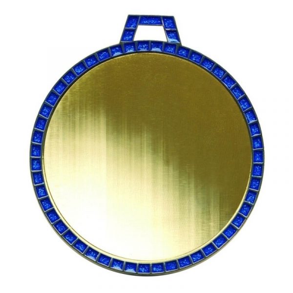 Circular Blue Border Medal