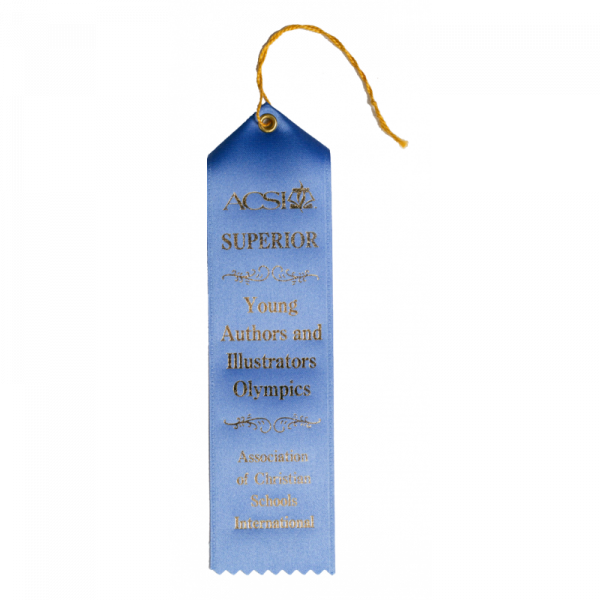 1-2x8 Pointed Top Custom Award Ribbon