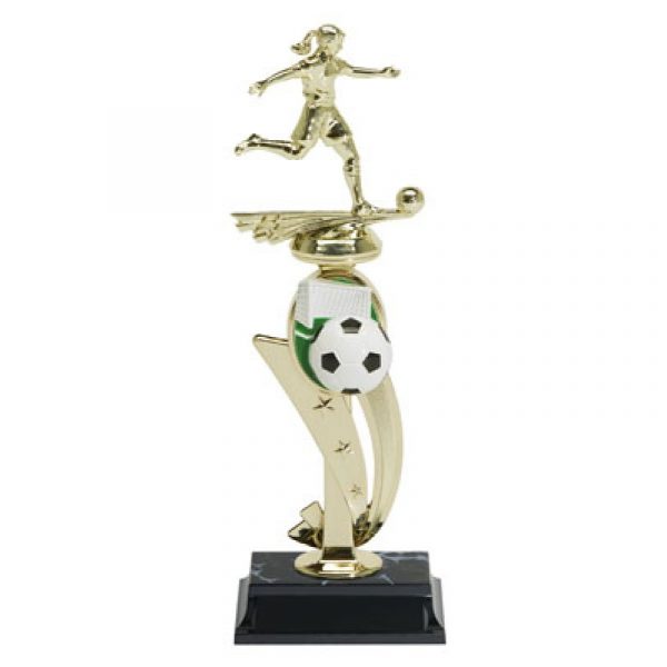 Soccer Female Color Scene Trophy