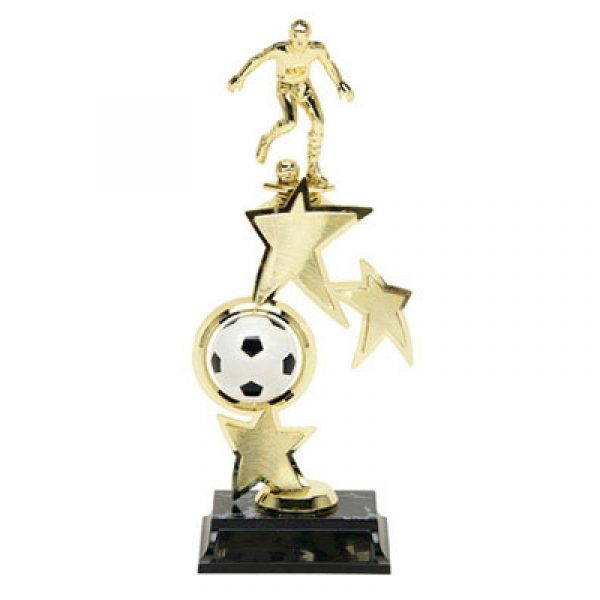 Soccer Male Spin Star Trophy