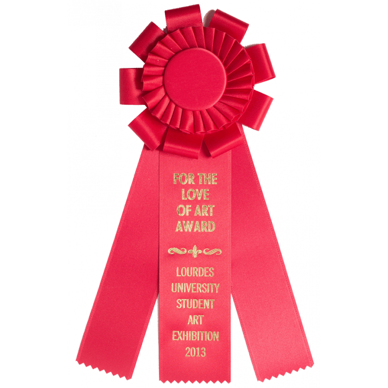 Custom Insert Rosette Graduation Ribbons