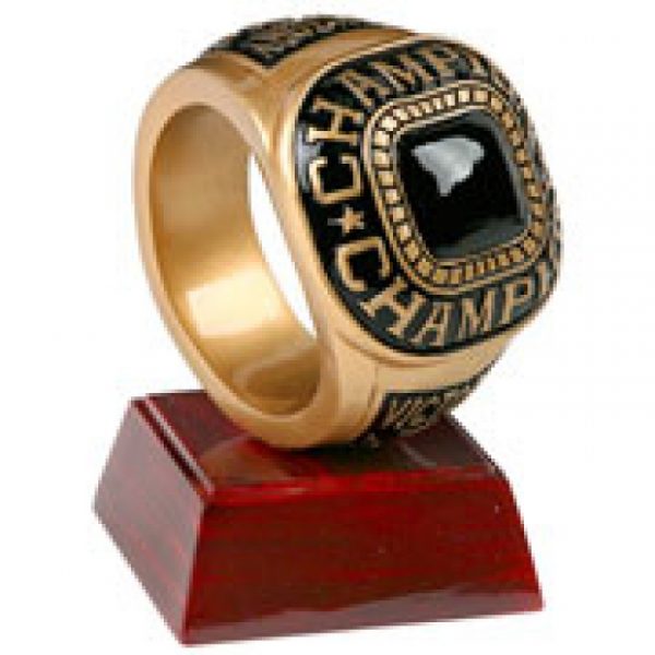 Champion Ring Resin Trophy