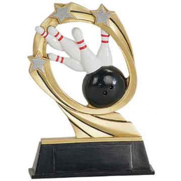 Bowling Cosmic Resin Trophy