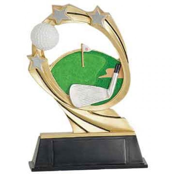 Golf Cosmic Resin Trophy