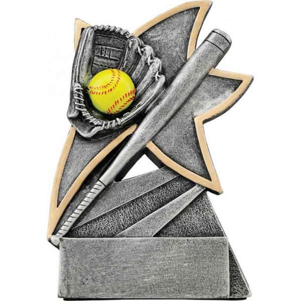 Softball Jazz Star Resin Trophy