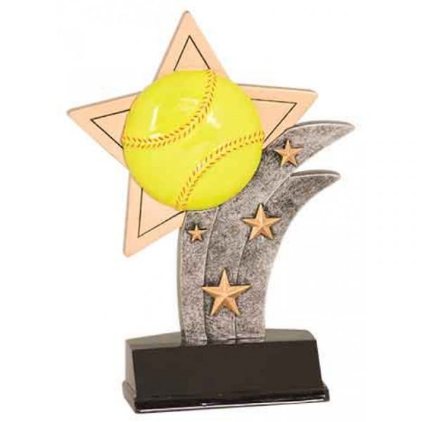 Softball Sport Star Resin Trophy