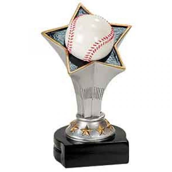 Baseball Rising Star Resin Trophy