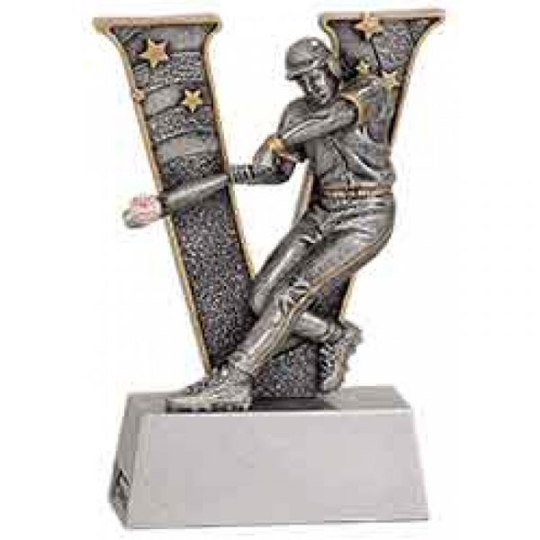 Baseball V Series Resin Trophy