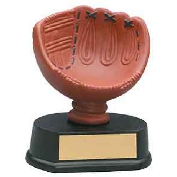 Color Softball Glove Resin Trophy