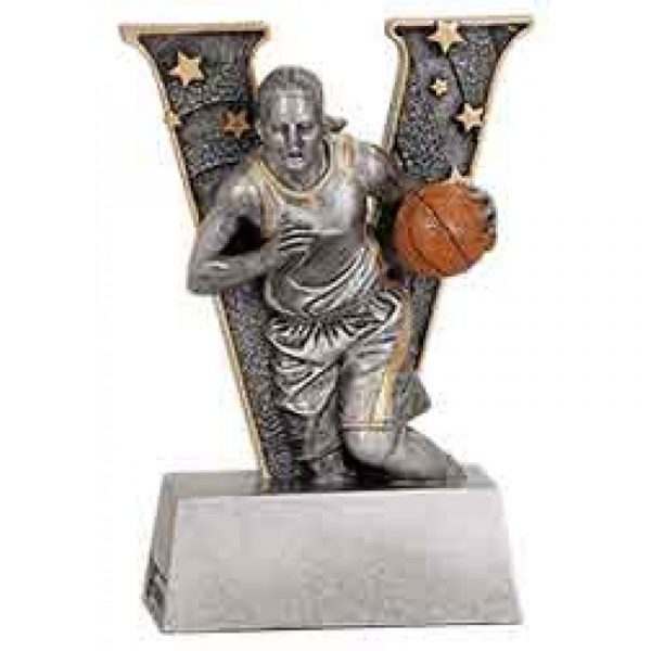 Female Basketball V Series Resin Trophy
