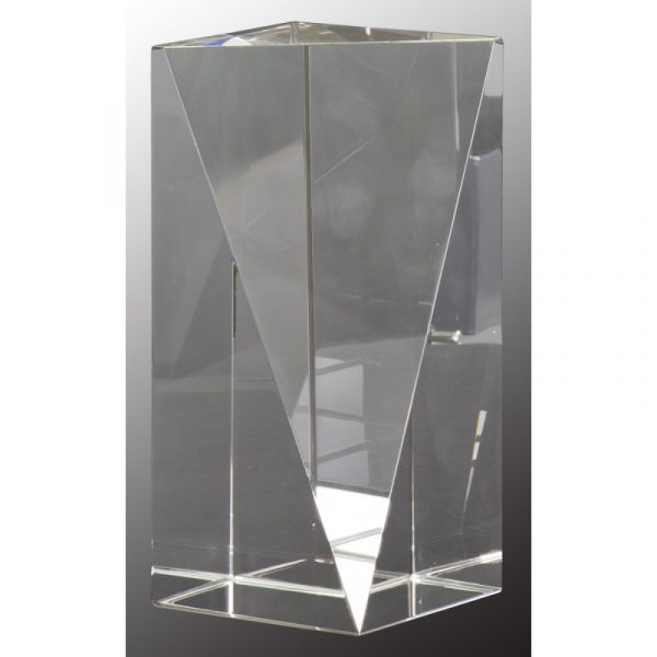 Crystal Triangle Front Pillar Acrylics and Glass