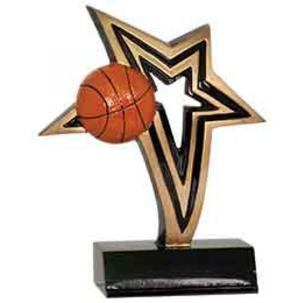 Basketball Infinity Star Resin Trophy