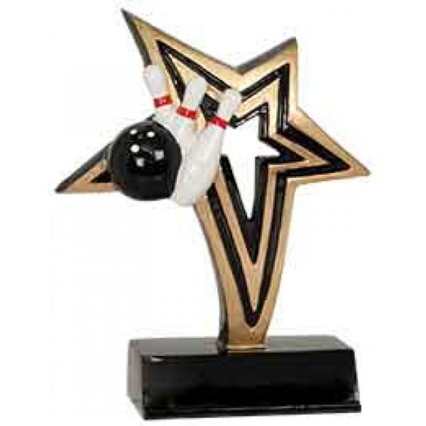 Bowling Infinity Star Resin Trophy