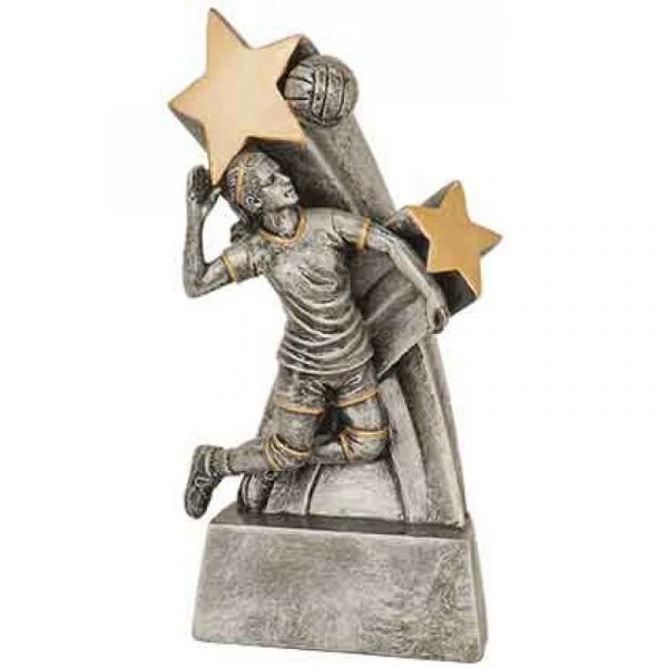 Female Volleyball Super Star Resin Trophy