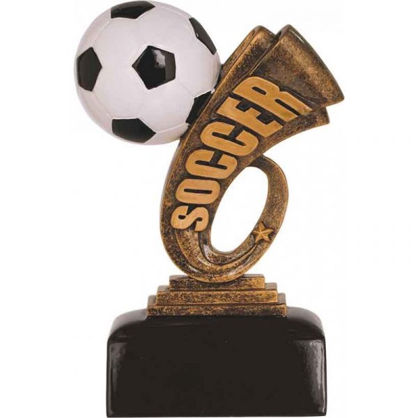 Soccer Headline Resin Trophy
