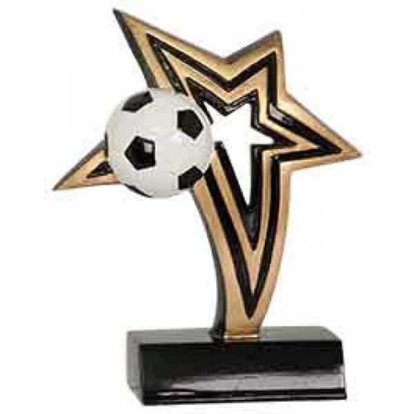 Soccer Infinity Star Resin Trophy
