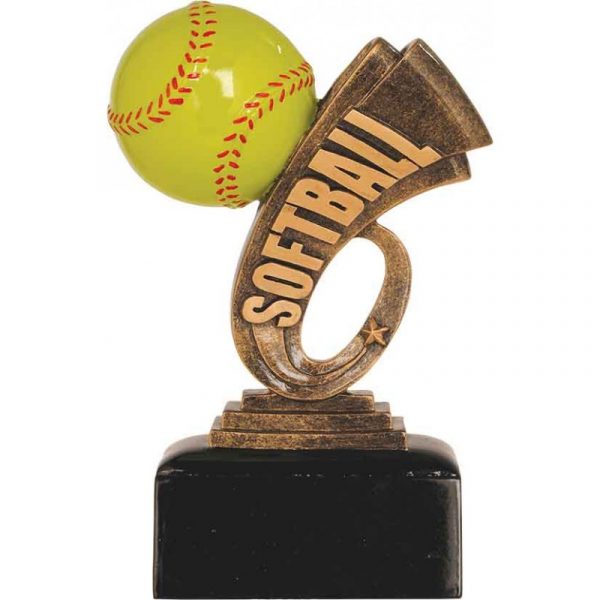 Softball Headline Resin Trophy