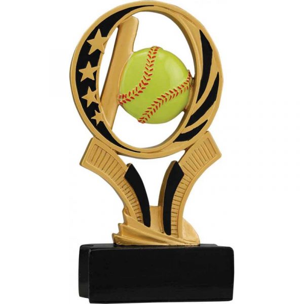 Softball Midnight Star Resin Trophy
