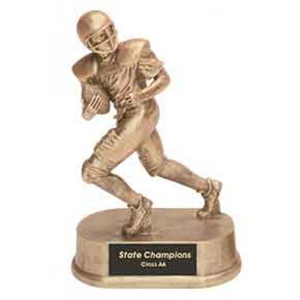 Antique Gold Football Resin Trophy