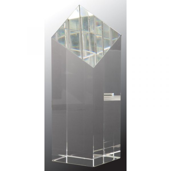 Crystal Clear Diamond Top Pillar Acrylics and Glass