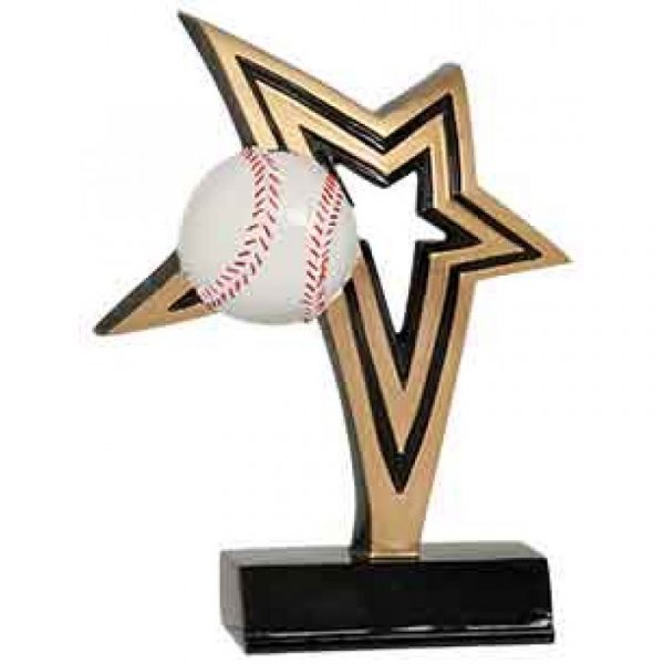 Baseball Infinity Star Resin Trophy