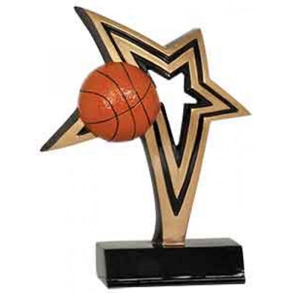 Basketball Infinity Star Resin Trophy