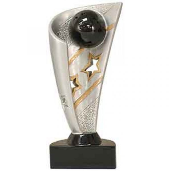 Bowling Banner Resin Trophy