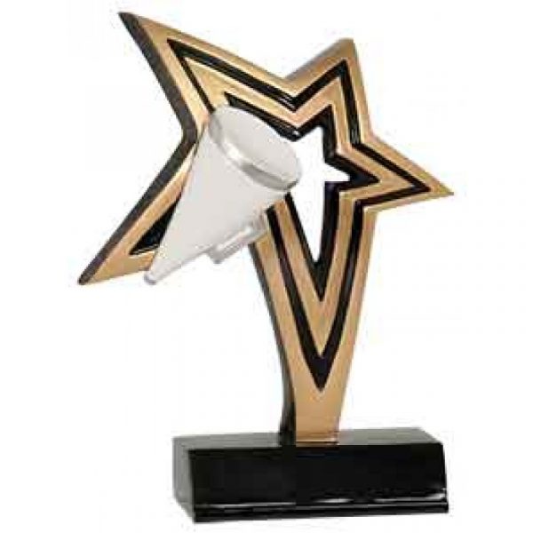 Cheerleading Infinity Star Resin Trophy