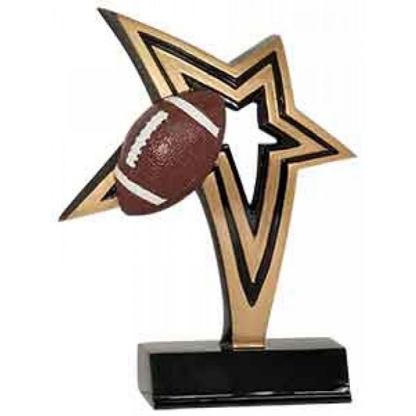 Football Infinity Star Resin Trophy