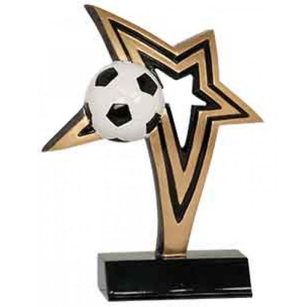 Soccer Infinity Star Resin Trophy