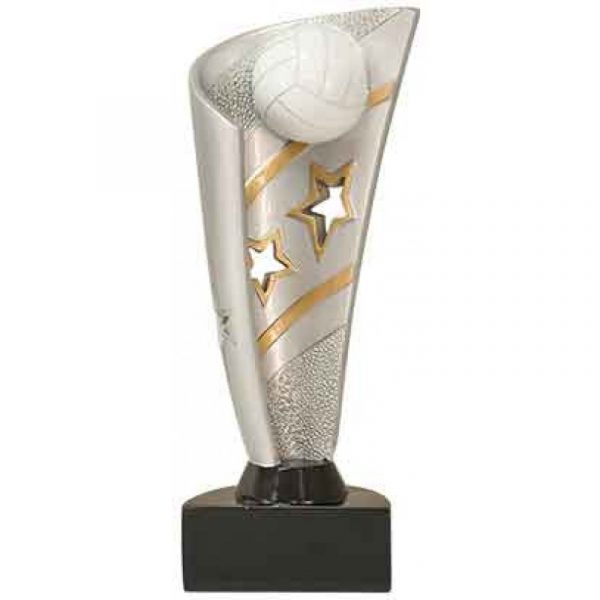 Volleyball Banner Resin Trophy
