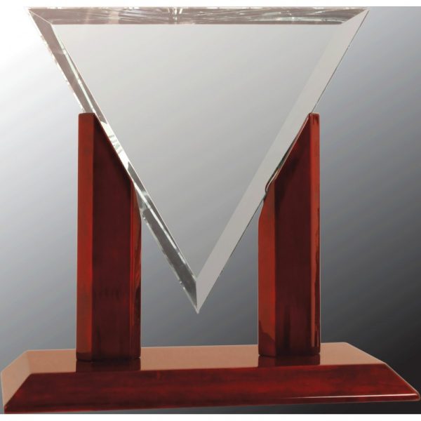 Diamond Triangular Clear Glass Acrylics and Glass