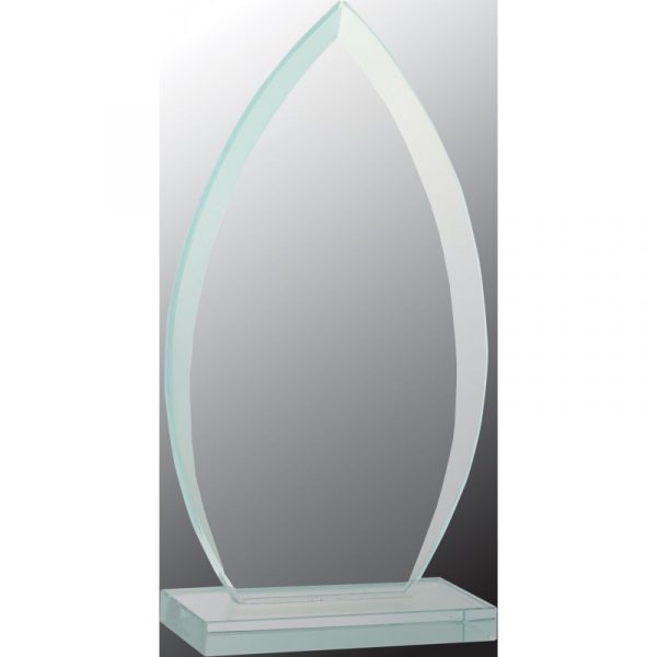 Oval Jade Glass Acrylic and Glass