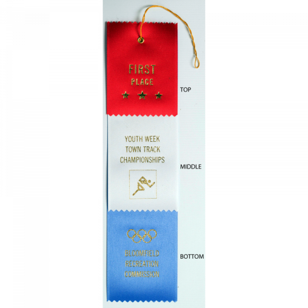 8 Custom 3x12-3 Layer Award Ribbon