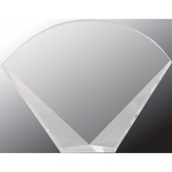 Crystal Clear Facet Fan Acrylics and Glass