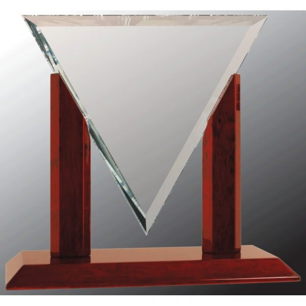 Diamond Triangle Clear Glass Acrylics