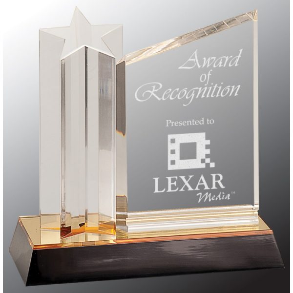 Crystal Star Acrylic Glass Award