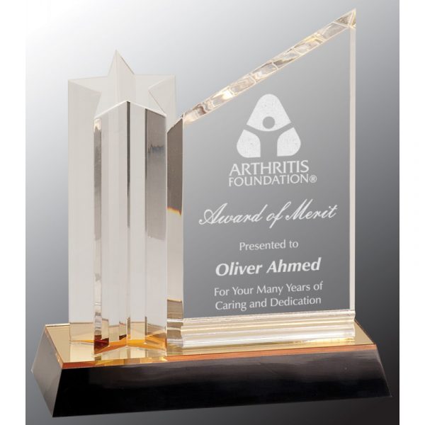 Crystal Glass Acrylic Award