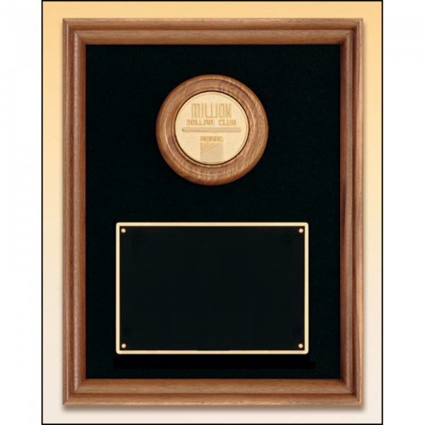 American Walnut Plaque CAM Medallions