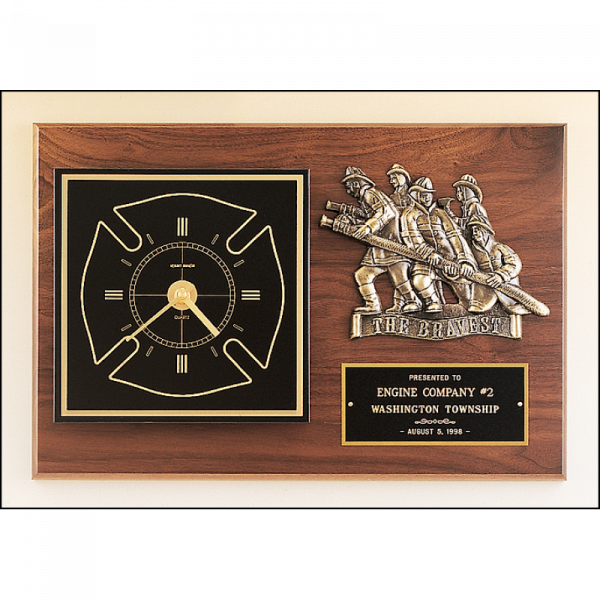 Firematic Award Clock Bronze Casting