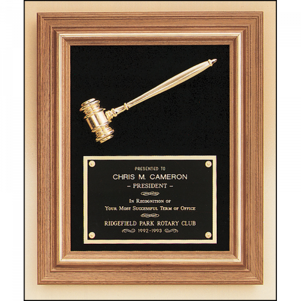 Gold Electroplated Metal Gavel