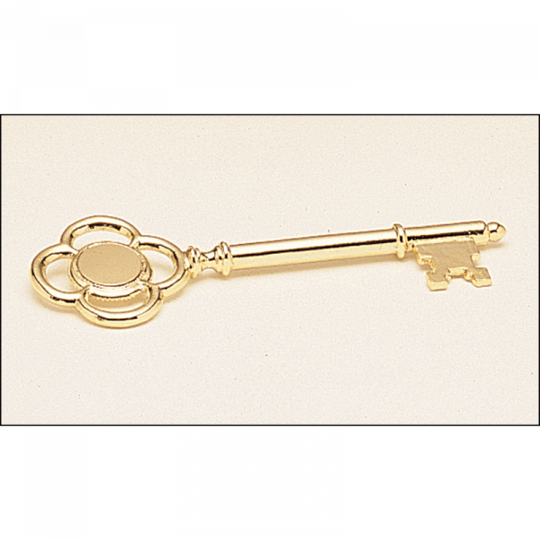 Goldtone Plated Key with Engraving