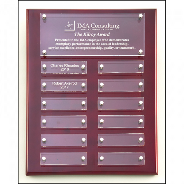 Rosewood High Gloss Perpetual Plaque
