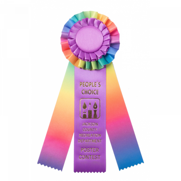 R227 Custom Rainbow Award Rosetterosettesrs