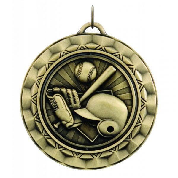 Circular Baseball Medal