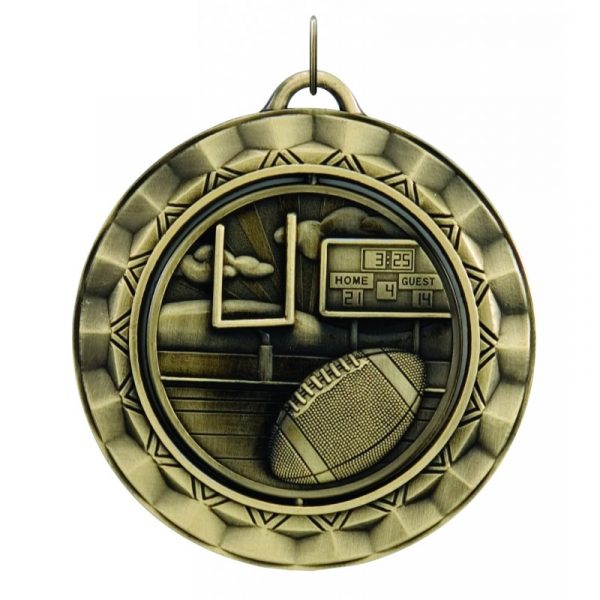 Circular Football Medal
