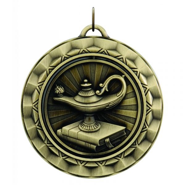 Circular Lamp of Knowledge Medal
