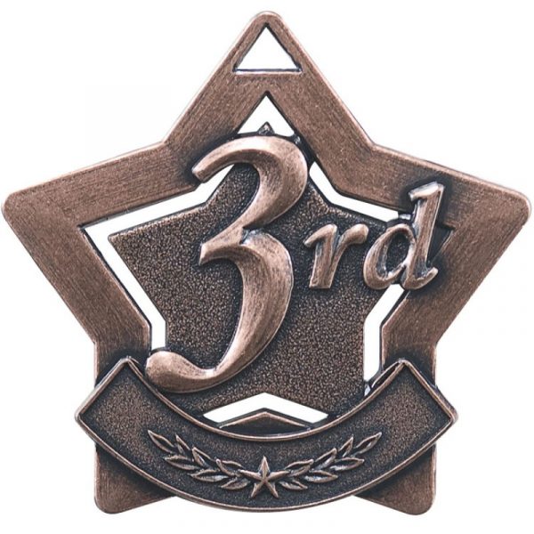 Star Shaped Third Place Medal