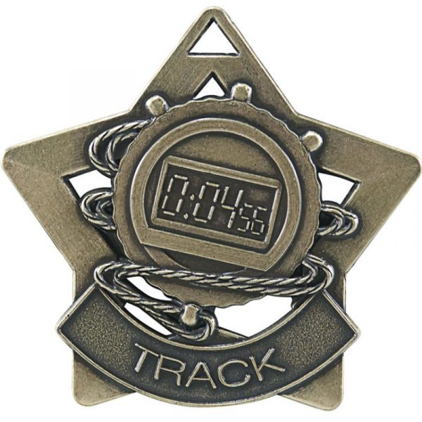 Star Shaped Track Race Medal