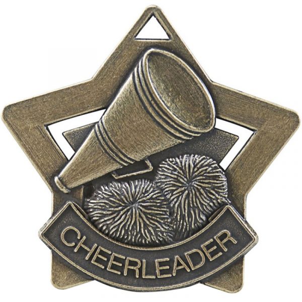 Star Shaped Cheerleading Medal